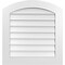 Ekena Millwork Arch Top Surface Mount PVC Gable Vent: Functional, w/ 3-1/2"W x 1"P Standard Frame, 28"W x 30"H GVPAR28X3001SF - alternate 1